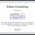 APAC C10 Outlook Top 10 Business Intelligence & Analytics Consulting / Services Companies 2019